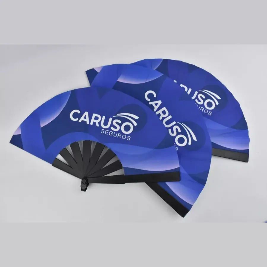 Abanicos personalizados, merchandising con logo de MONDOBOX