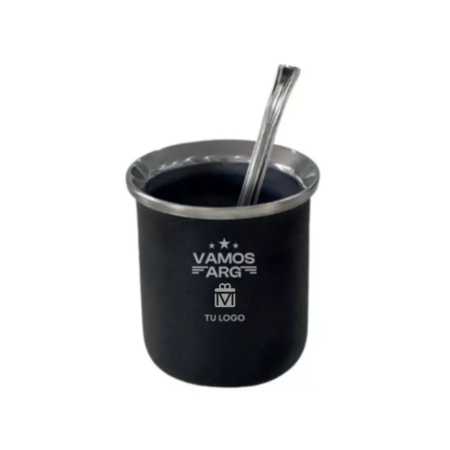 Mate de Acero, merchandising con logo de MONDOBOX