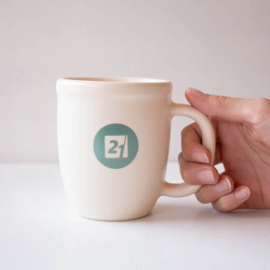 Tazas de Cerámica Personalizada, merchandising con logo de MONDOBOX