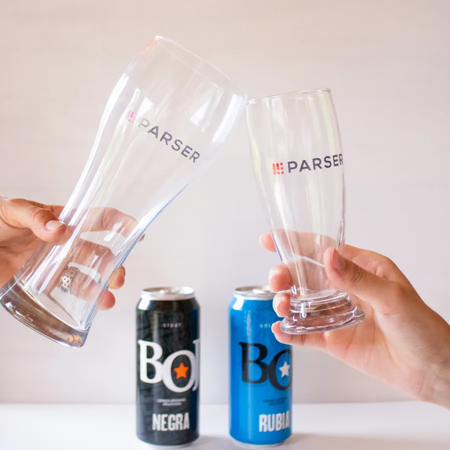 Vaso Choppero, merchandising con logo de MONDOBOX